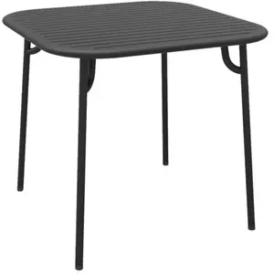 Table de jardin carrée noire Week-End - Petite Friture pas cher