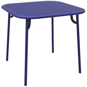 Comparateur de prix : Table de jardin carrée bleue Week-End - Petite Friture