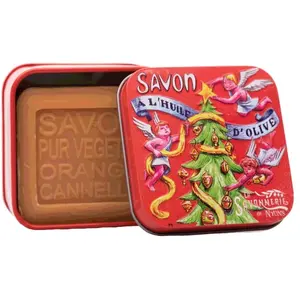La Savonnerie de Nyons - Savon 100g Orange-Cannelle et Boîte Métal Ang... pas cher