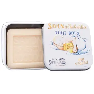 La Savonnerie de Nyons - Savon 100g Cocoon et Boîte Métal Douceur unis... pas cher