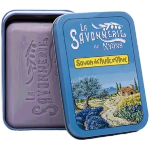 La Savonnerie de Nyons - Savon 200g Lavande et Boîte Métal Paysage uni... pas cher