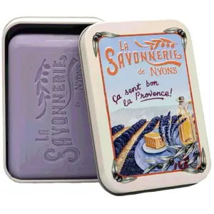 La Savonnerie de Nyons - Savon 200g Lavande et Boîte Métal Champs unis... pas cher