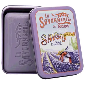 La Savonnerie de Nyons - Savon 200g Lavande et Boîte Métal Cueillette ... pas cher