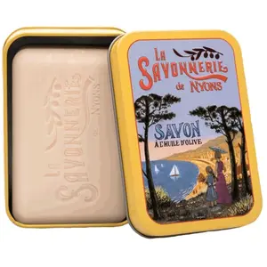 La Savonnerie de Nyons - Savon 200g Fleur de Coton et Boîte Métal Plag... pas cher