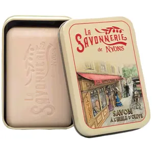 La Savonnerie de Nyons - Savon 200g Fleur de Coton et Boîte Métal Bout... pas cher