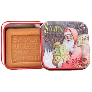 La Savonnerie de Nyons - Savon 100g Orange-Cannelle et Boîte Métal Pèr... pas cher