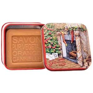 La Savonnerie de Nyons - Savon 100g Orange-Cannelle et Boîte Métal Che... pas cher