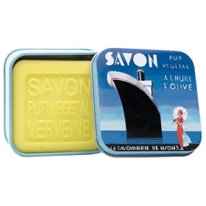 La Savonnerie de Nyons - Savon 100g Verveine et Boîte Métal Transatlan... pas cher