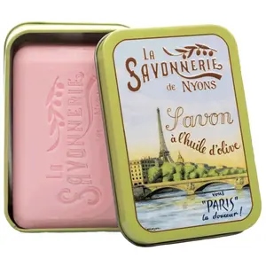 La Savonnerie de Nyons - Savon 200g Rose et Boîte Métal La Seine unise... pas cher