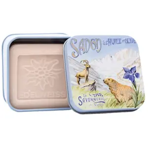La Savonnerie de Nyons - Savon 100g Eldeweiss et Boîte Métal Marmotte ... pas cher