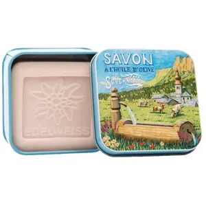 La Savonnerie de Nyons - Savon 100g Eldeweiss et Boîte Métal Vaches un... pas cher