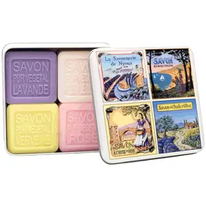 La Savonnerie de Nyons - Coffret de 4 Savons (Lavande, Verveine,Fleur de Coton, Rose) Vue de Provence 400 g unisex pas cher