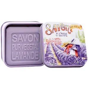 La Savonnerie de Nyons - Savon 100g Lavande et Boîte Métal Cueillette ... pas cher