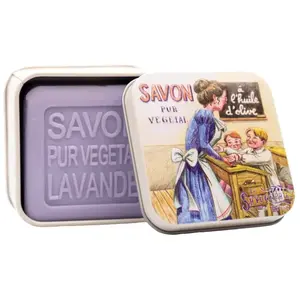 La Savonnerie de Nyons - Savon 100g Lavande et Boîte Métal École unise... pas cher