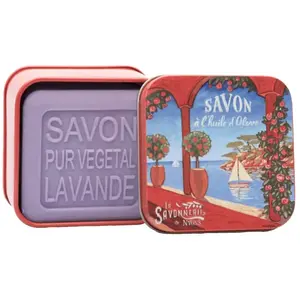 La Savonnerie de Nyons - Savon 100g Lavande et Boîte Métal Riviera uni... pas cher