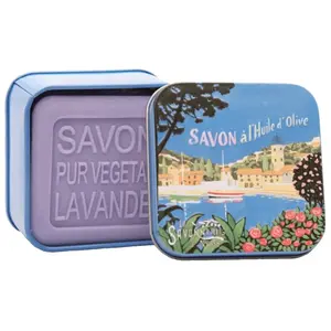 La Savonnerie de Nyons - Savon 100g Lavande et Boîte Métal Marina unis... pas cher