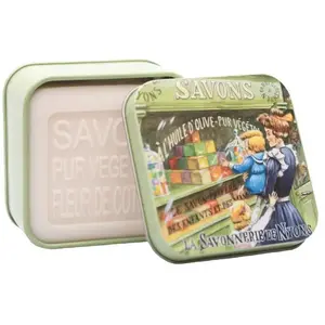 La Savonnerie de Nyons - Savon 100g Fleur de Coton et Boîte Métal Vitr... pas cher