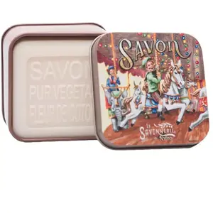 La Savonnerie de Nyons - Savon 100g Fleur de Coton et Boîte Métal Manè... pas cher