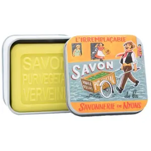 La Savonnerie de Nyons - Savon 100g Verveine et Boîte Métal Marchand u... pas cher