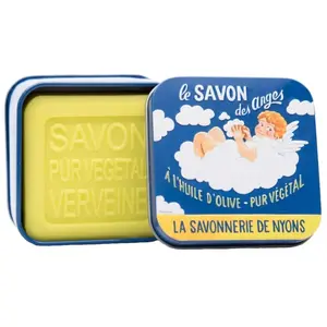 La Savonnerie de Nyons - Savon 100g Verveine et Boîte Métal Ange unise... pas cher