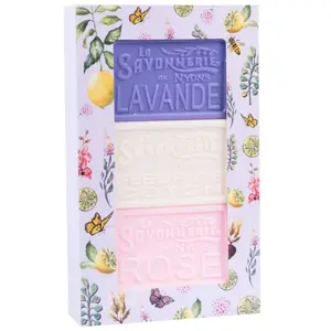 La Savonnerie de Nyons - Lot de 3 Savons 100g (Lavande, Fleur deCoton, Rose) 300 g unisex pas cher