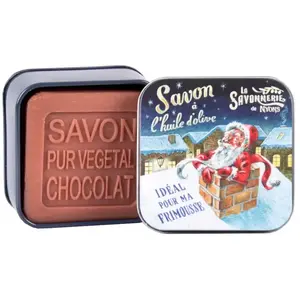 La Savonnerie de Nyons - Savon 100g Chocolat et Boîte Métal Cheminée u... pas cher