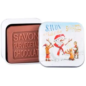 La Savonnerie de Nyons - Savon 100g Chocolat et Boîte Métal Bonhomme d... pas cher