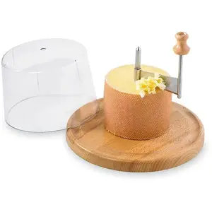 Table&cook MARKINDUS Rabot fromage + cloche tête de moine - 22.5x22.5x15.5 cm pas cher