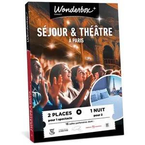 Comparateur de prix : Coffret cadeau Tick'nBox Séjour Spectacle à Paris