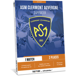 Ticknbox Asm Clermont - Match en Pesage - Coffret Cadeau - Ticketbox - Idée Cadeau DivertissementVendu parfnac