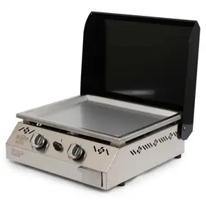 Euskal Plantxa - Plancha gaz 6000w plaque inox 55x45cm noir ursuiapicnVendu parcarrefour