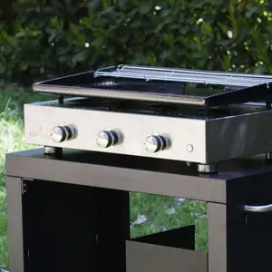 VERYCOOK Plancha gaz Simplicity 3 feux émaillée pas cher