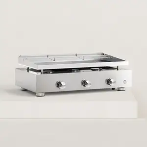 VERYCOOK Plancha gaz Simplicity 3 feux inox pas cher