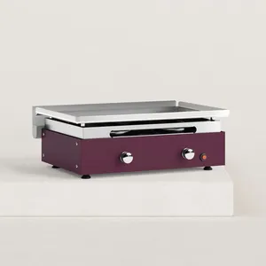 Verycook - Plancha gaz Créative 2 feux inox pas cher