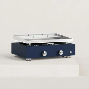 VERYCOOK Plancha gaz Simplicity 2 feux inox 6 à 8 pers. Piezo électronique doub... pas cher
