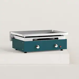 VERYCOOK Plancha gaz Créative 2 feux inox pas cher