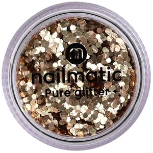 Grandes paillettes dorées visage, corps et ongles - Nailmatic pas cher