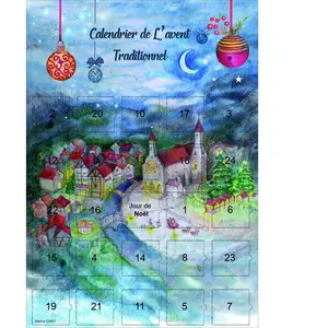 Calendrier de l'avent noel traditionnel pas cher