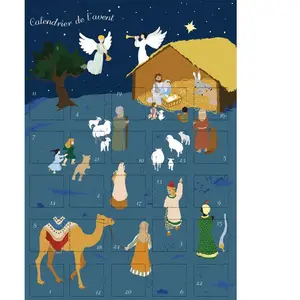 Calendrier de l'avent noel traditionnel pas cher