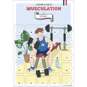 Calendrier de l'avent musculation homme pas cher