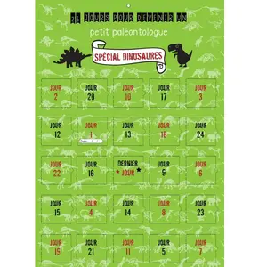 Calendrier avent dinosaures 25 images pas cher