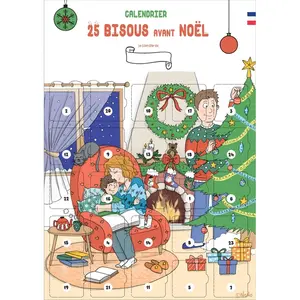 Calendrier 25 bisous enfant 0 à 10 ans pas cher