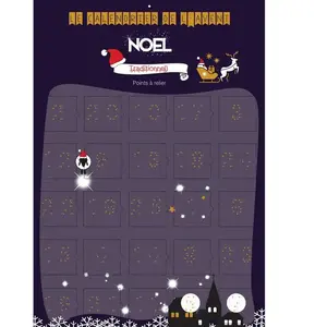 Calendrier de l'avent noel traditionnel pas cher