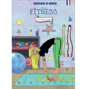 Calendrier fitness 25 exercices pas cher