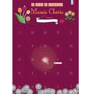 Calendrier mamie 25 jours de tendresse pas cher