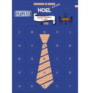 Calendrier homme bonnes manières à table pas cher