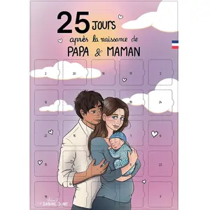 Calendrier naissance 25 premiers jours pas cher