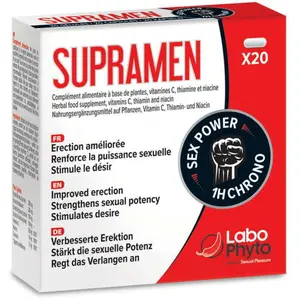 Comparateur de prix : Labophyto Supramen - stimulant sexuel rapide - 20 gélules
