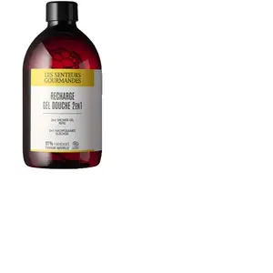 LES SENTEURS GOURMANDES Recharge gel douche - Lait de coco & monoï - Corps - 500 ml pas cher