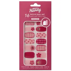 MERCI HANDY - Handcare - Patchs Nail Art Flower Power - 7g pas cher